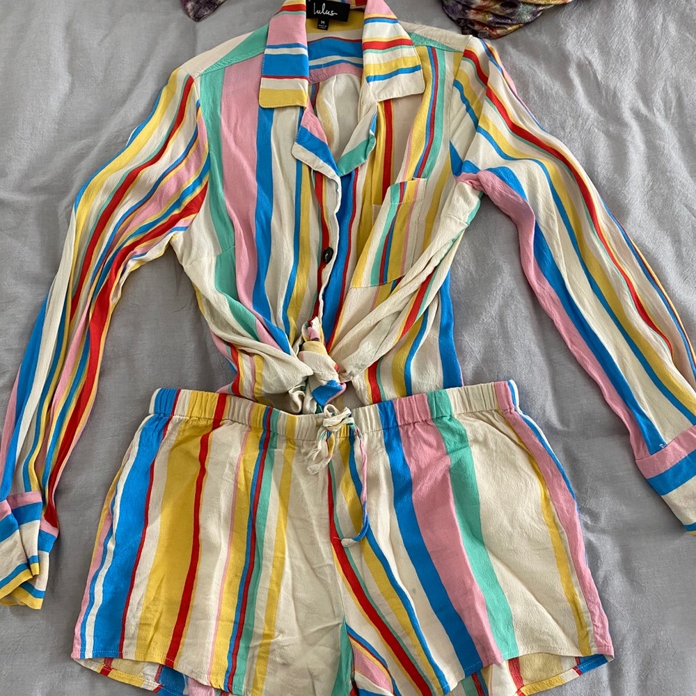 Lulus striped set